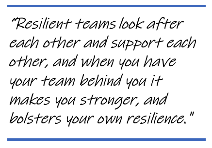 Resilient teams look after each other