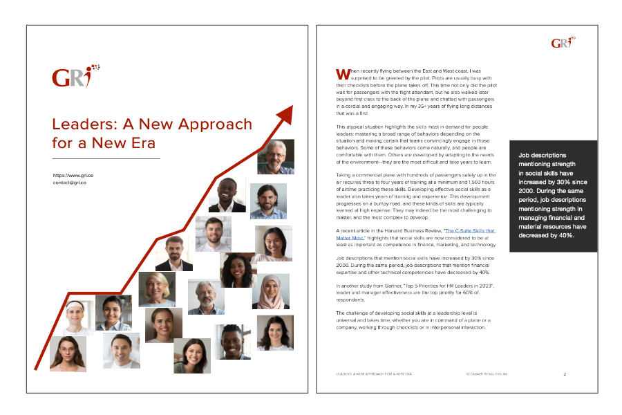 LEADERS: A NEW APPROACH FOR A NEW ERA