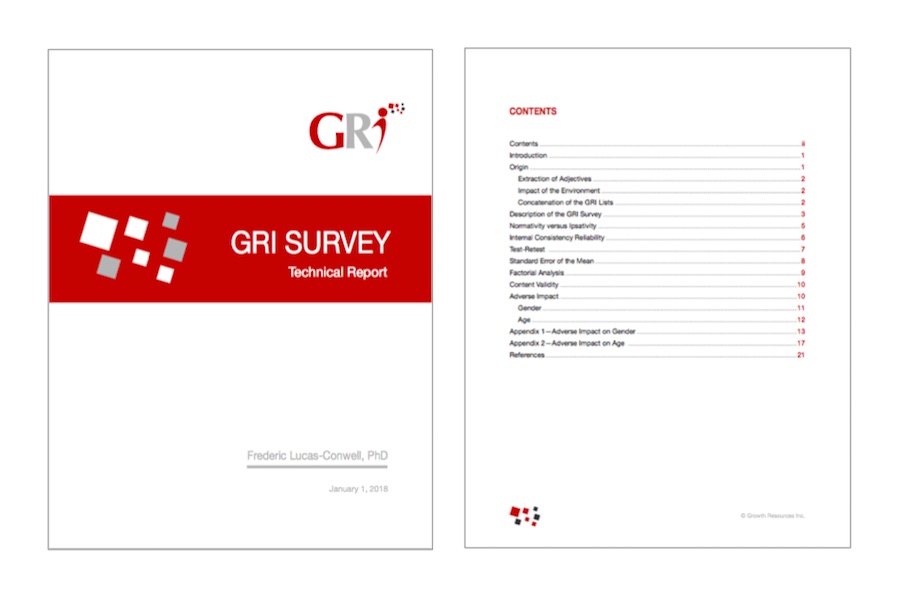 GRI SURVEY TECHNICAL REPORT